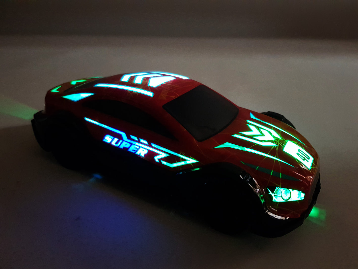 Remote Control Racing Car RC LED Lights Music 1:24