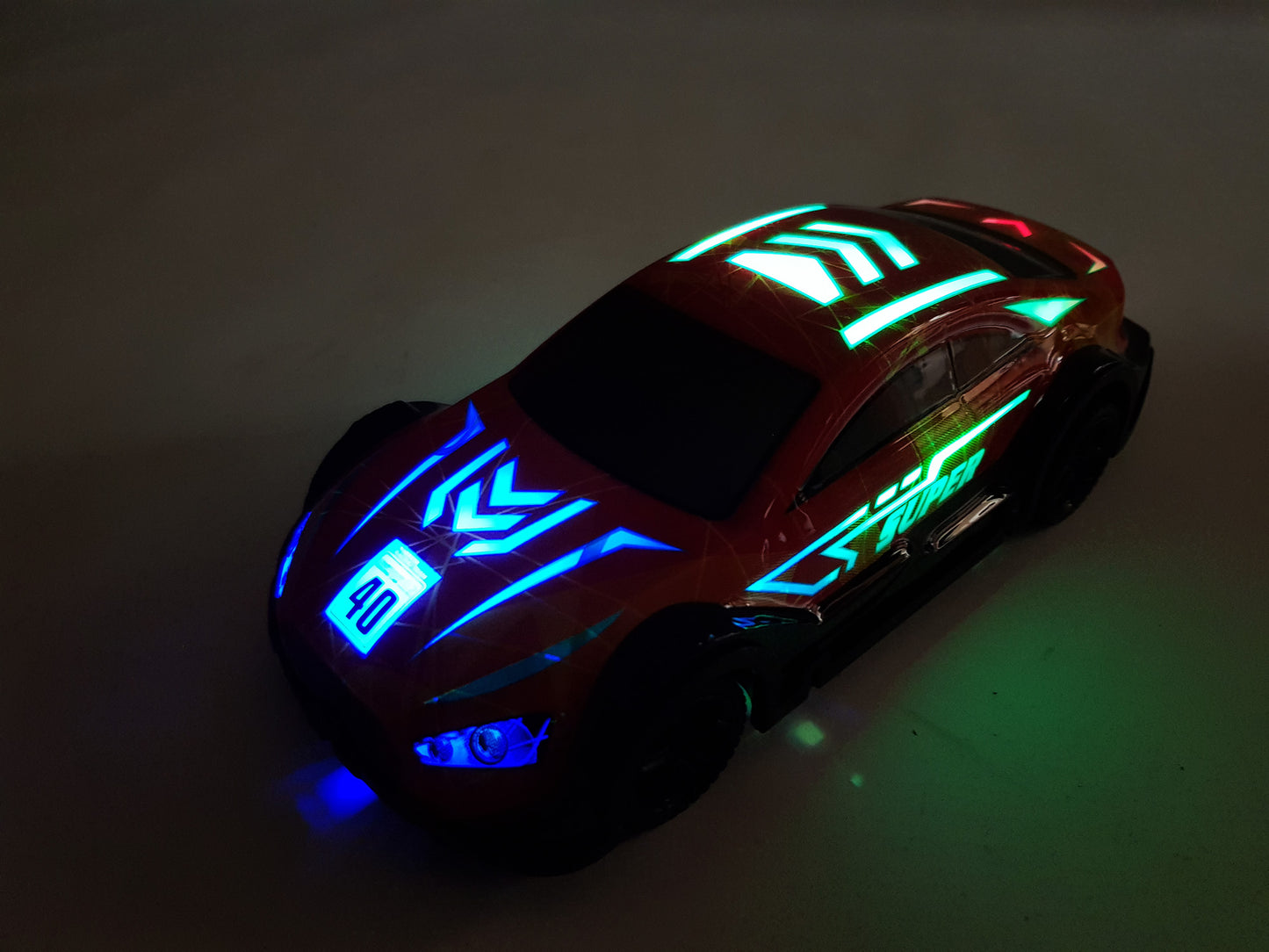 Remote Control Racing Car RC LED Lights Music 1:24
