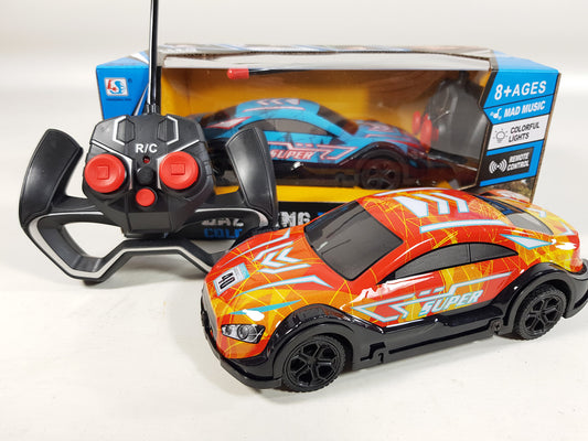 Remote Control Racing Car RC LED Lights Music 1:24