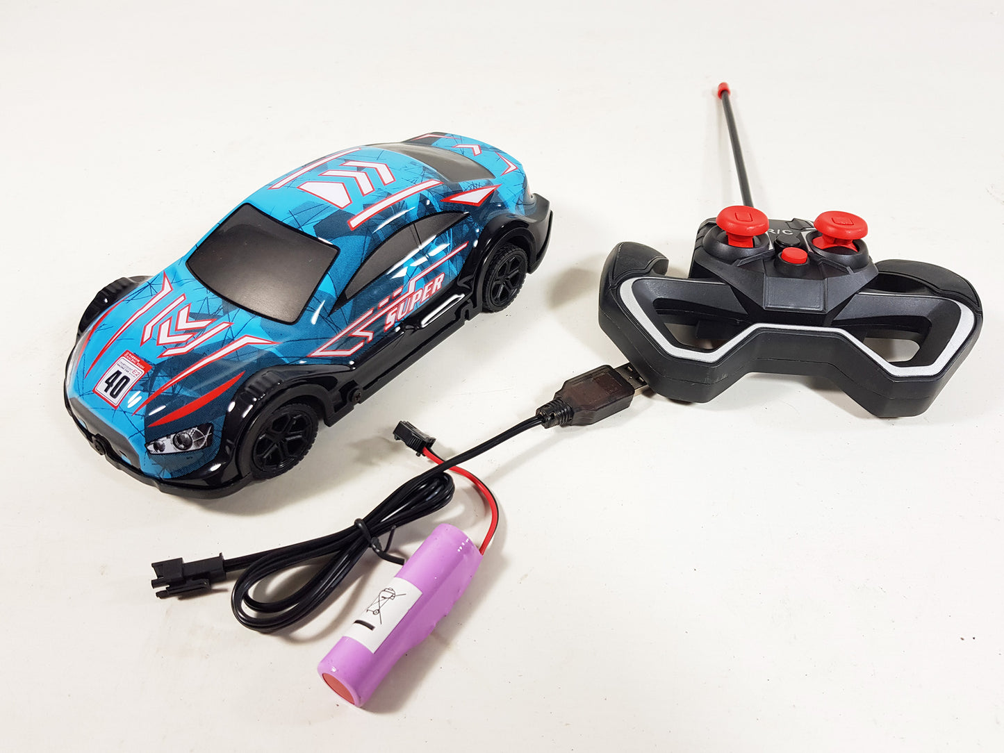 Remote Control Racing Car RC LED Lights Music 1:24