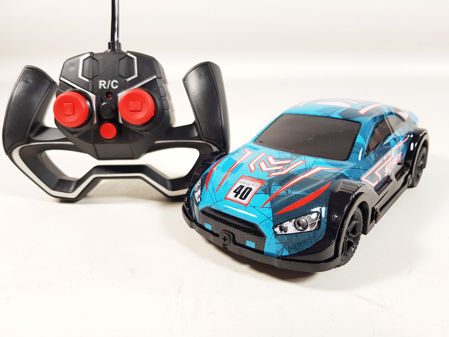 Remote Control Racing Car RC LED Lights Music 1:24