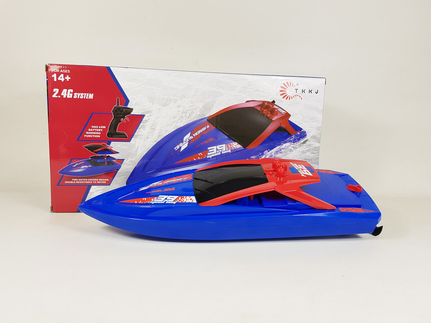 RC Racing Speedboat Rabing H100 H109 Twin Motor 2.4ghz Atlantic Yacht R/C Race Boat 35KMH Battery power