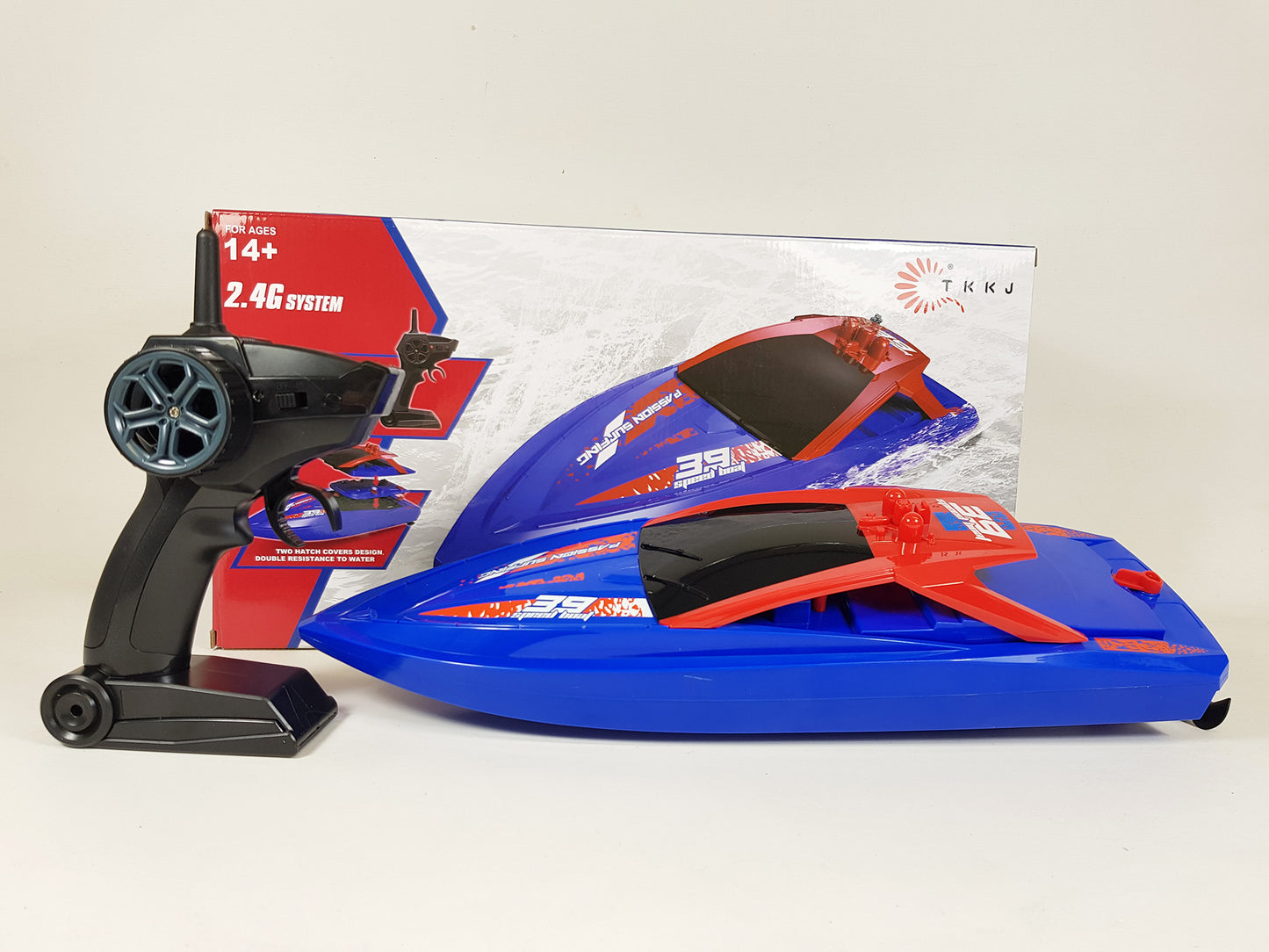 RC Racing Speedboat Rabing H100 H109 Twin Motor 2.4ghz Atlantic Yacht R/C Race Boat 35KMH Battery power