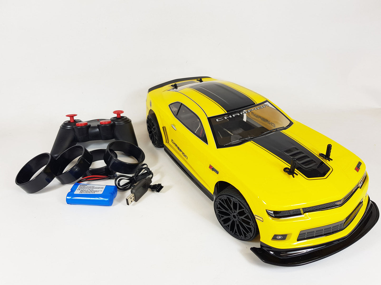 Chevy Camaro Bumblebee Banzai 1/10 RC Electric Brushed 4WD RTR Street Drift Car