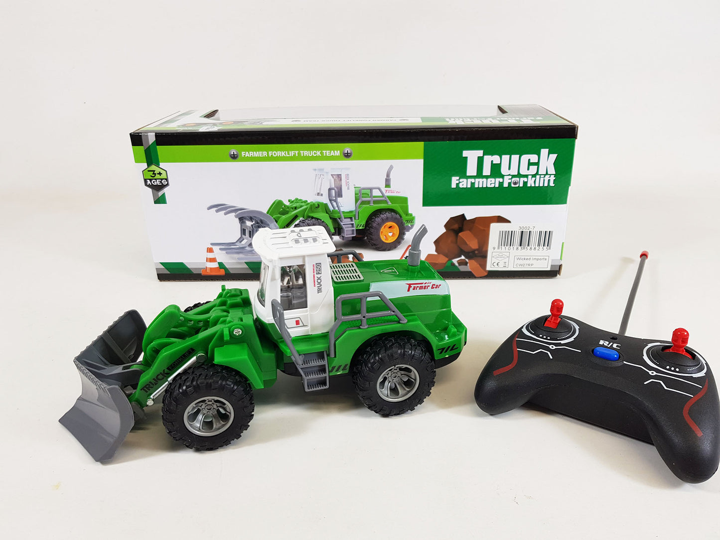 UK NEW Radio Control Farm RC Truck Excavator Digger Bulldozer Remote Control Toy