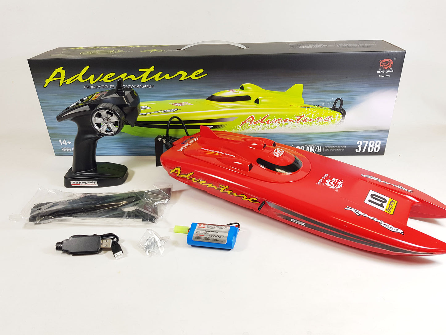 HENG LONG 3788 2.4G Remote Control RC Racing Boat 30K High Speed Electric Water Toy