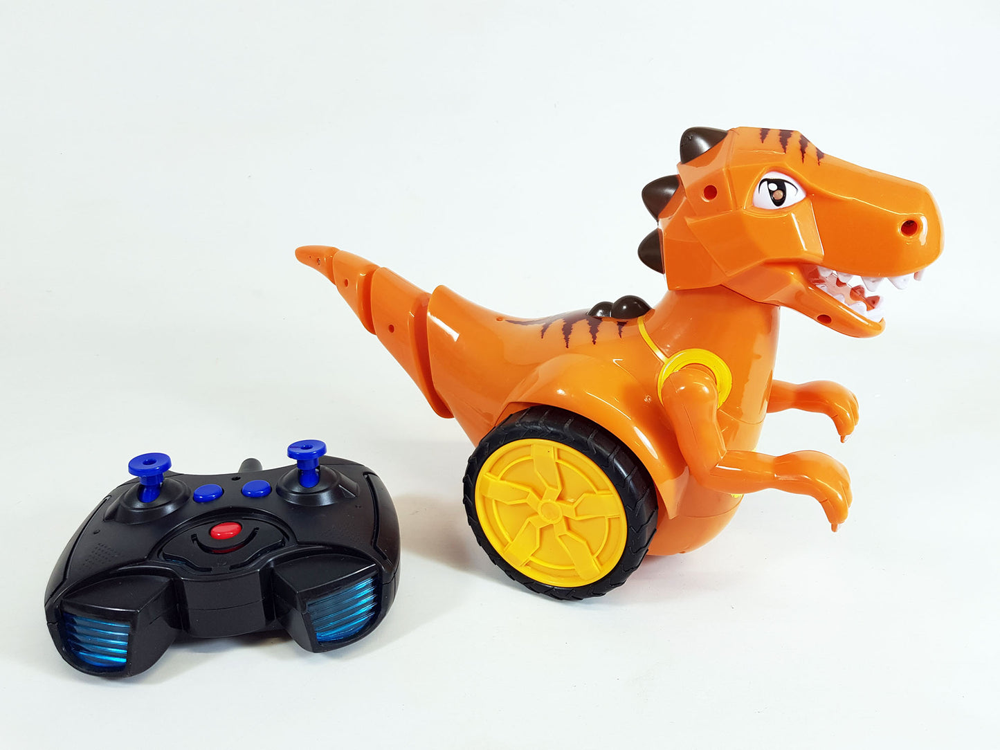 RC Robot Dinosaur Battery Remote control Walking Stunt 360 Spin Sound Lights Toy