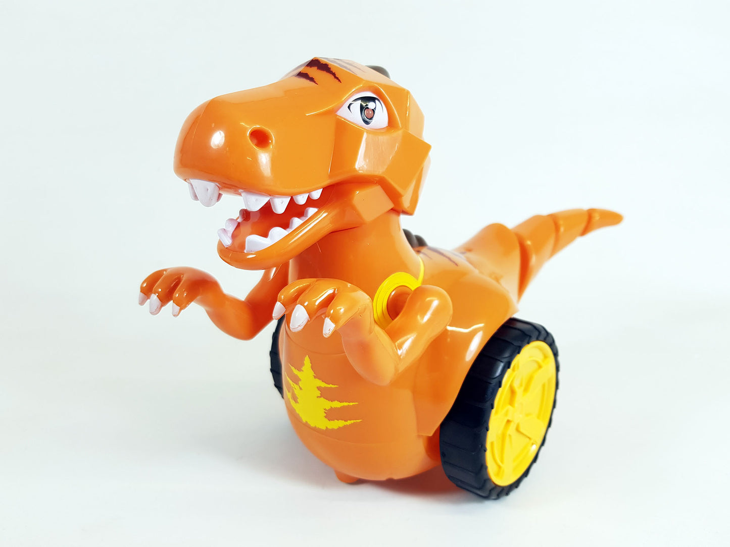 RC Robot Dinosaur Battery Remote control Walking Stunt 360 Spin Sound Lights Toy