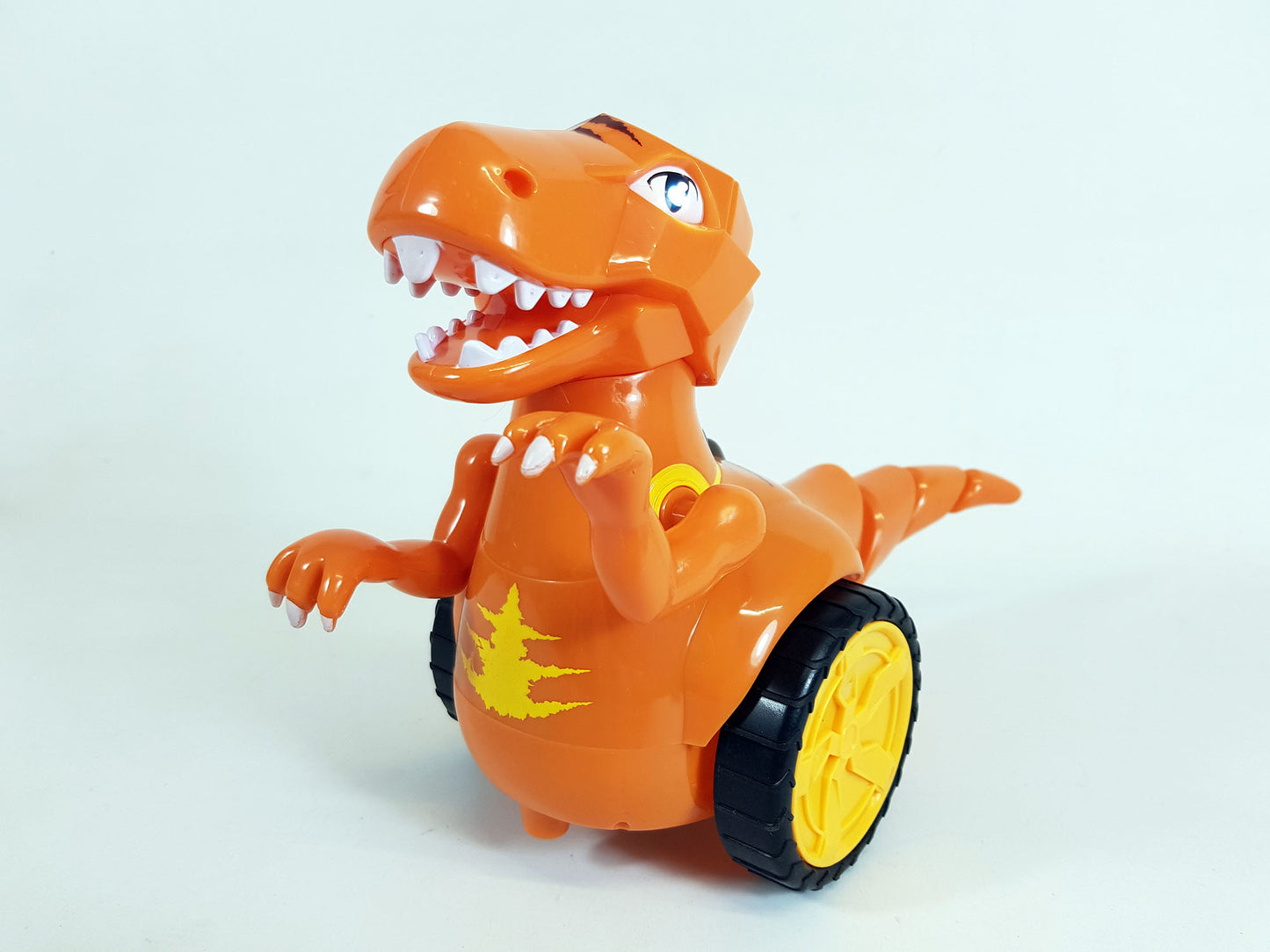 RC Robot Dinosaur Battery Remote control Walking Stunt 360 Spin Sound Lights Toy