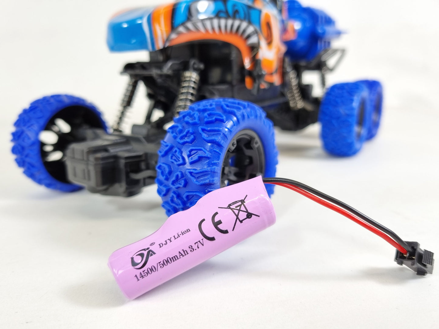 UK SMOKING SHARK Monster Truck Large Remote Control RC 4WD Big Wheel Toy Car RTR