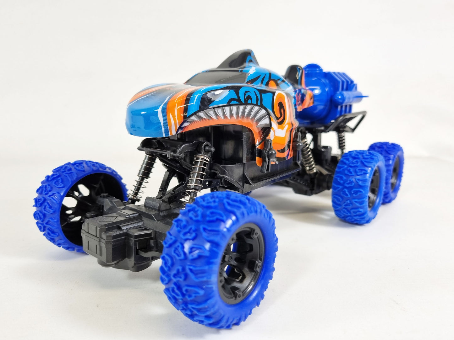 UK SMOKING SHARK Monster Truck Large Remote Control RC 4WD Big Wheel Toy Car RTR
