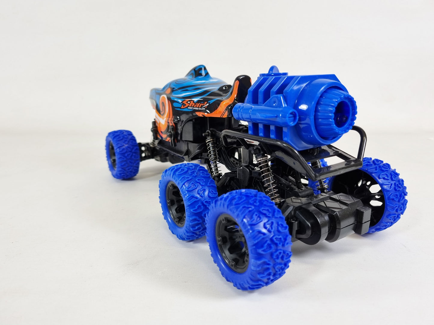 UK SMOKING SHARK Monster Truck Large Remote Control RC 4WD Big Wheel Toy Car RTR
