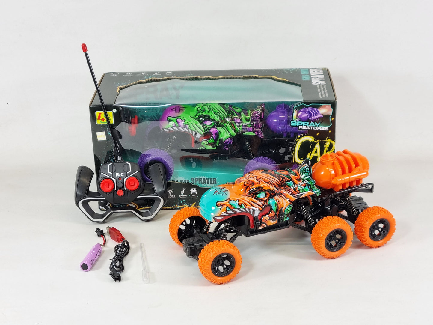 UK Smoking Crocodile Monster Remote Control Off-Road Stunt Car Gesture 4WD Truck