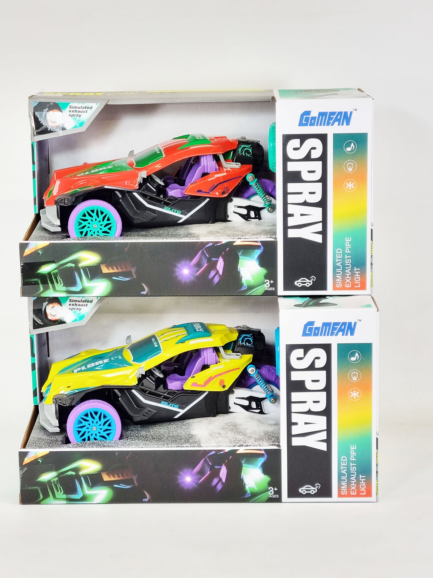 RC Buggy Off Road Trike RC Car Rock Climbing Radio Control LED Lights REAL SMOKE Motorbike Toy Rubber Wheels