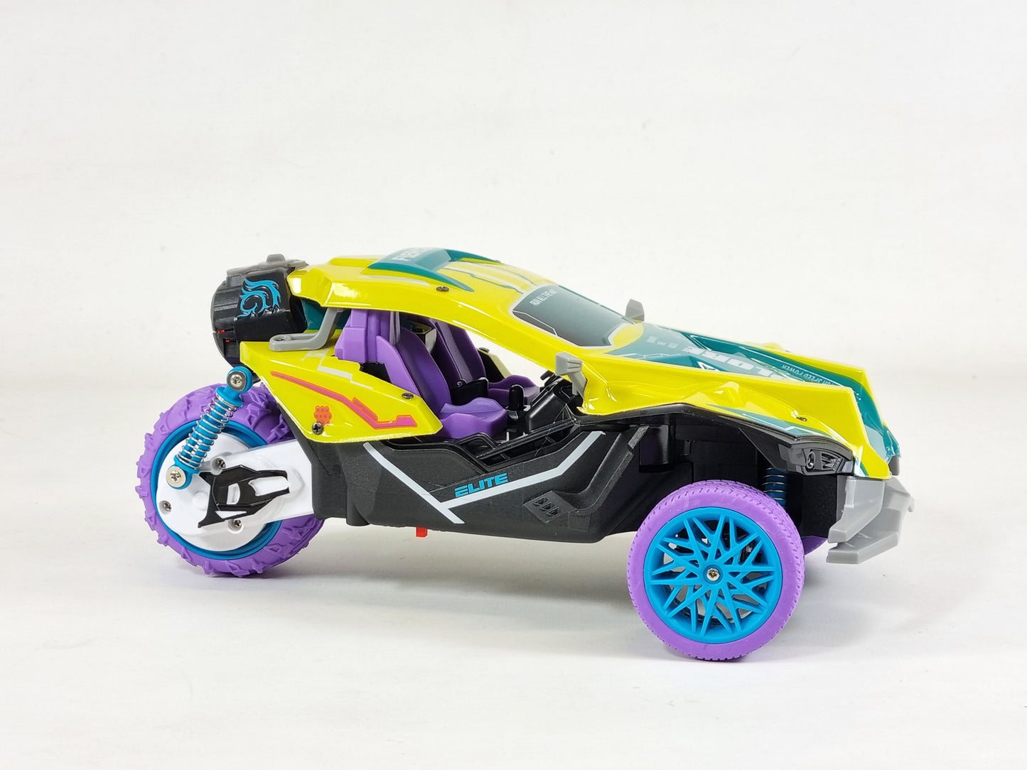 RC Buggy Off Road Trike RC Car Rock Climbing Radio Control LED Lights REAL SMOKE Motorbike Toy Rubber Wheels