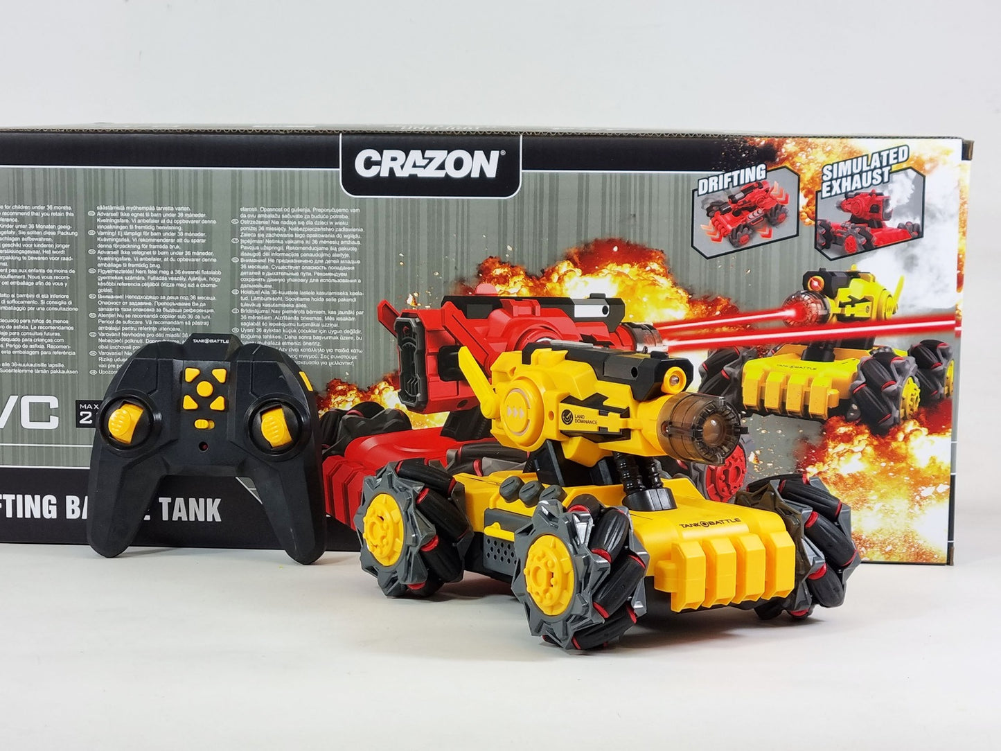 RC Infrared Battle Tank 4WD Drift Set 2 tank Party Fighting Pair Radio Control Models