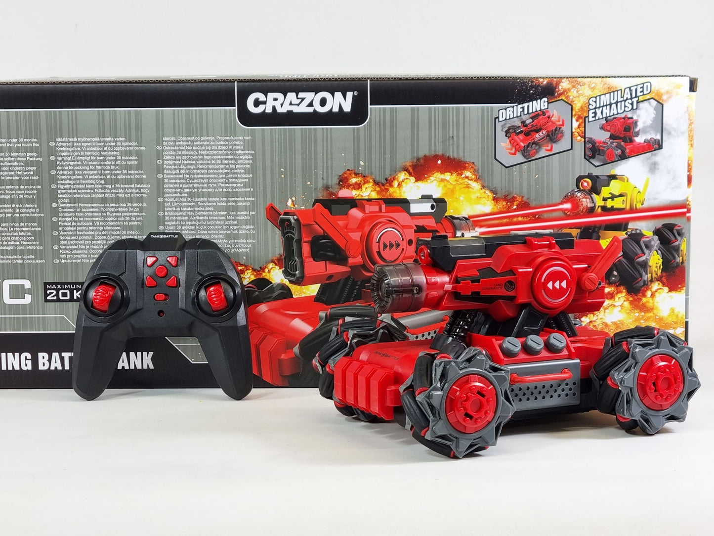 RC Infrared Battle Tank 4WD Drift Set 2 tank Party Fighting Pair Radio Control Models