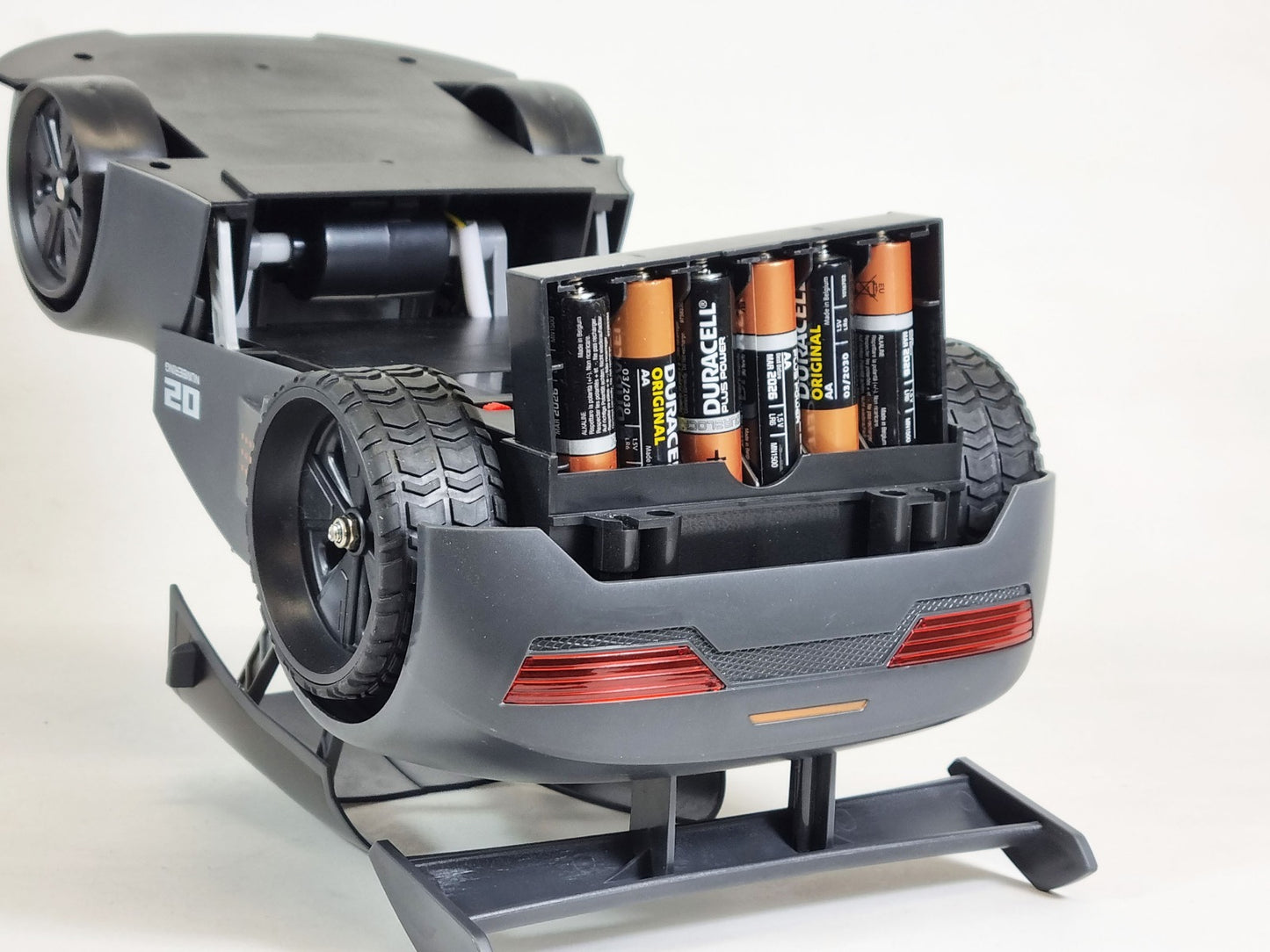 RC Stealth Shadow Nardo Grey Transforming Nerf Soft Dart Firing Race Car Radio Control Model Toy