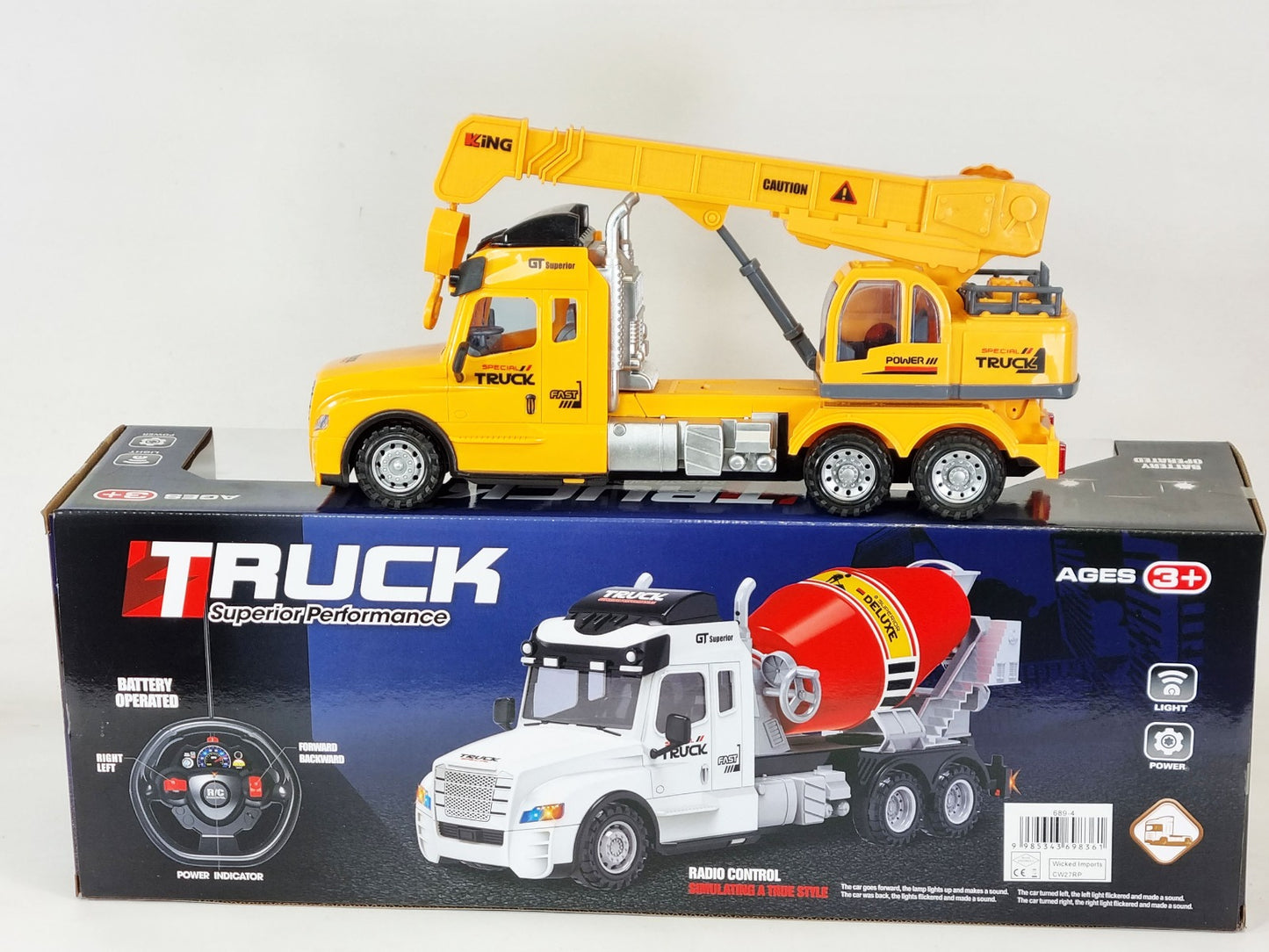 Kids Remote Control RC Model Truck Lorry Crane Construction JCB Builder playset Toys