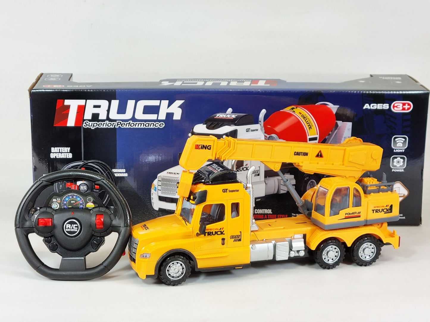 Kids Remote Control RC Model Truck Lorry Crane Construction JCB Builder playset Toys