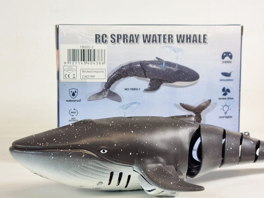RC Model Bath Time Kids WATER SPRAY swimming model whale shark toy