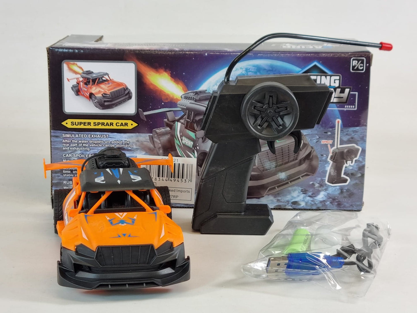 Remote Control RC Motorcycle RC Smoking Steam Truck Car 1:18 Mini Buggy RTR Toy