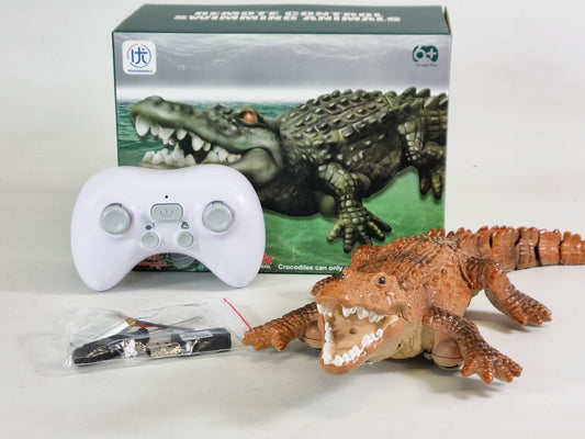 Remote Control RC Discovery Toy RC Crocodile Monster Kids Radio Control Monster Jurassic Park Bait Boat Prank Swimming alligator