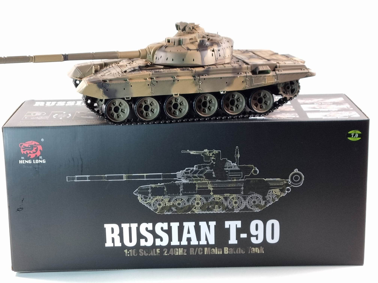 Heng Long 1:16 RC Tank "Russian T90" Smoke Sound BB IR 2.4G Version 7