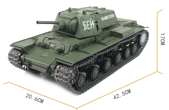 Heng Long rc tank 1/16 Metal Suspension Arms Radio remote control Russian KV1 Battle Tank 7.0 V UK 2.4G Panzer Model