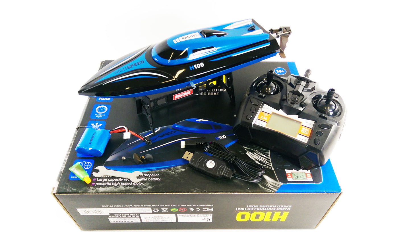 Skytech H100 Radio Control 2.4G RC Self Right High Speed Rudder Servo Performance Speed Boat NEW MODEL TOY